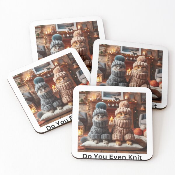 Item preview, Do you even knit Cats designed and sold by Outlandishrob.
