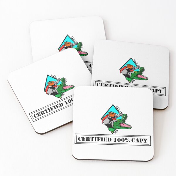 Item preview, Certified Capy: Cartoon Logo designed and sold by CapybaraCavalry.