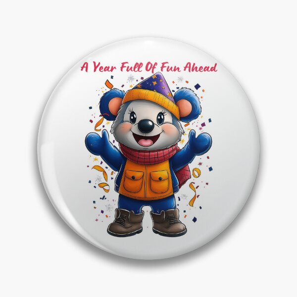 Item preview, Fun Ahead, Festive Bear, New Year Joy, Celebration Art, Cute Winter designed and sold by BukkyStory.