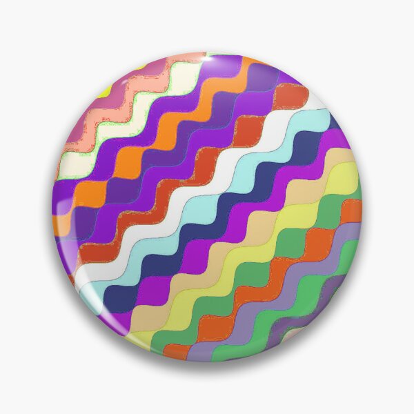 Aperçu de l'œuvre Ondes fractales angulaires multicolores abstraites 15 créée et vendue par SXW Designs.