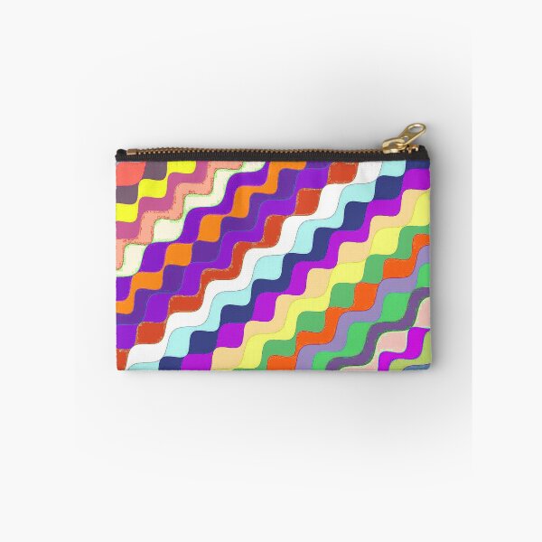 Aperçu de l'œuvre Ondes fractales angulaires multicolores abstraites 15 créée et vendue par SXW Designs.