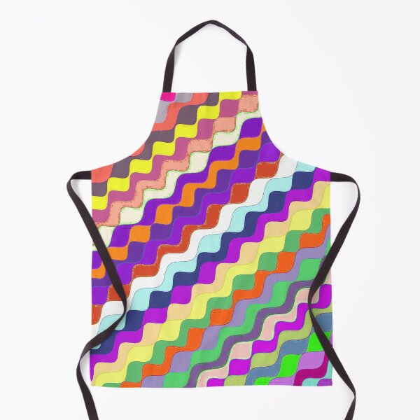 Aperçu de l'œuvre Ondes fractales angulaires multicolores abstraites 15 créée et vendue par SXW Designs.