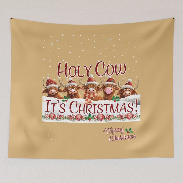 Item preview,  Holy Cow it's Christmas! designed and sold by LovesLuLu.