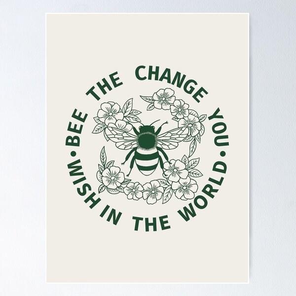 Item preview, Bee the Change Save Bees designed and sold by cafelab.