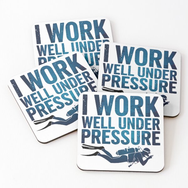 Item preview, I Work Well Under Pressure Scuba Diving Adventure designed and sold by Anniebuh.