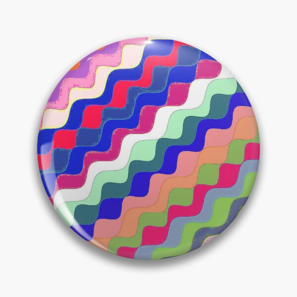 Aperçu de l'œuvre Ondes fractales angulaires multicolores abstraites 16 créée et vendue par SXW Designs.