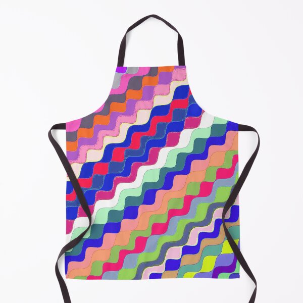 Aperçu de l'œuvre Ondes fractales angulaires multicolores abstraites 16 créée et vendue par SXW Designs.