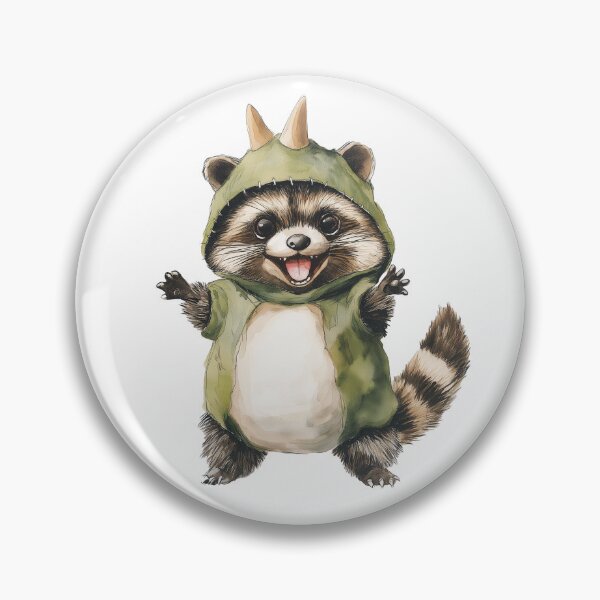 Item preview, Raccoon dress up as a Dinosaur designed and sold by Villemo-sells.