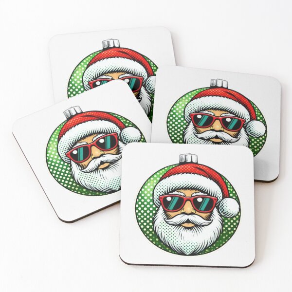 Item preview, Christmas Vintage Funny balls Santa Claus with glasses  Pattern,Santa Claus balls Pattern,Christmas balls,Christmas Funny Pattern,Holiday Pattern,Christmas Pattern, christmas,Christmas Vintage Pattern designed and sold by Expressions-Sel.