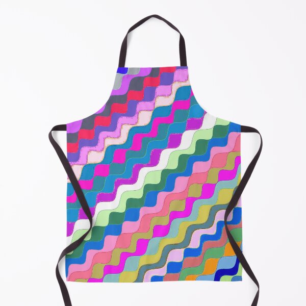 Aperçu de l'œuvre Ondes fractales angulaires multicolores abstraites 17 créée et vendue par SXW Designs.