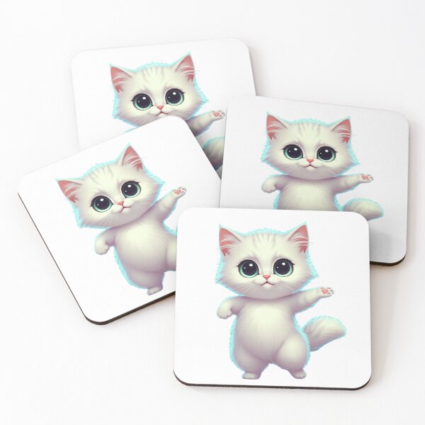 Item preview, Adorable Elegance: The Sweet White Kitten designed and sold by panchoflex.