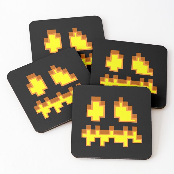 Aperçu de l'œuvre Bloc de visage de citrouille d'Halloween Minecraft créée et vendue par Kubala Designs.