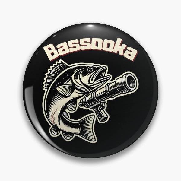Item preview, Bass Fish Bassooka Funny Gift for Anglers with a sense of humor designed and sold by IceBathDESIGNS.