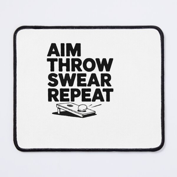 Item preview, Aim Throw Swear Repeat designed and sold by InsanseCreation.