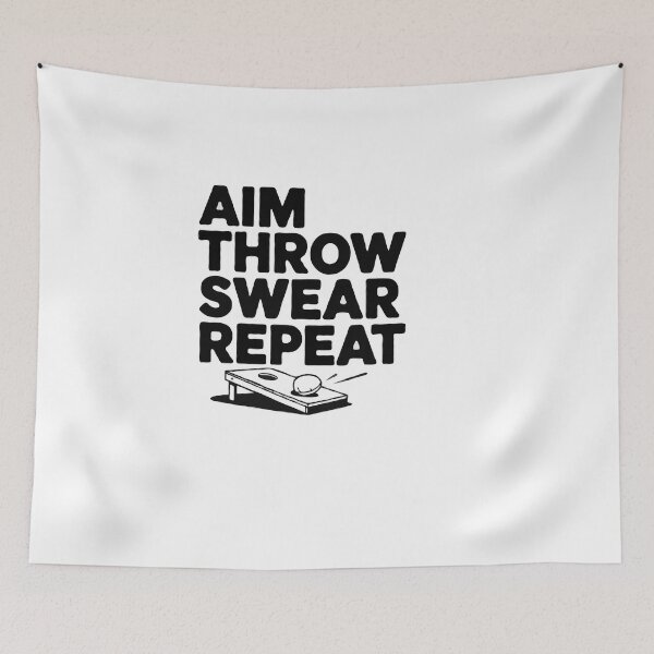 Item preview, Aim Throw Swear Repeat designed and sold by InsanseCreation.