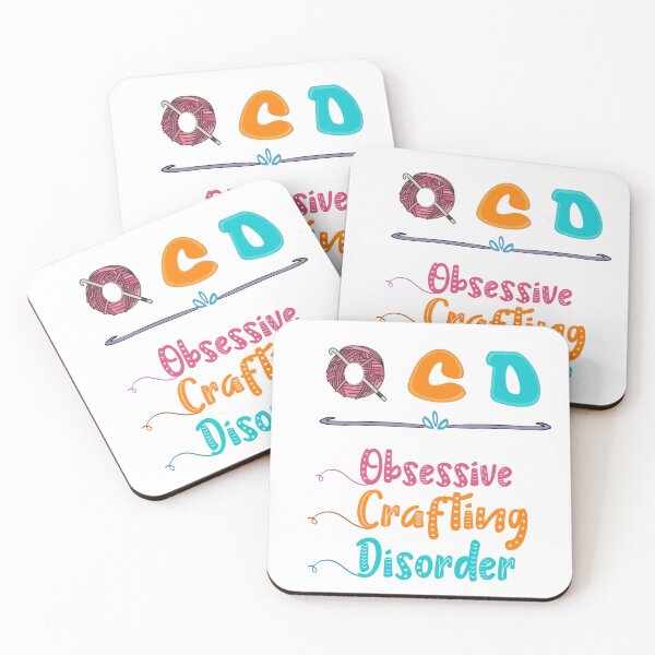 Item preview, OCD Obsessive Crafting Disorder designed and sold by MarigoldandLily.