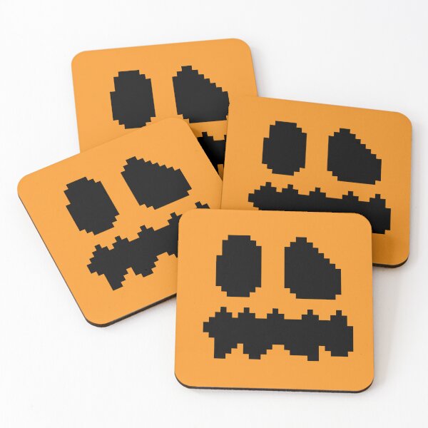 Aperçu de l'œuvre Bloc de visage de citrouille d'Halloween Minecraft créée et vendue par Kubala Designs.