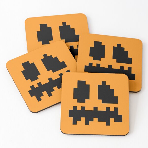 Aperçu de l'œuvre Bloc de visage de citrouille d'Halloween Minecraft créée et vendue par Kubala Designs.