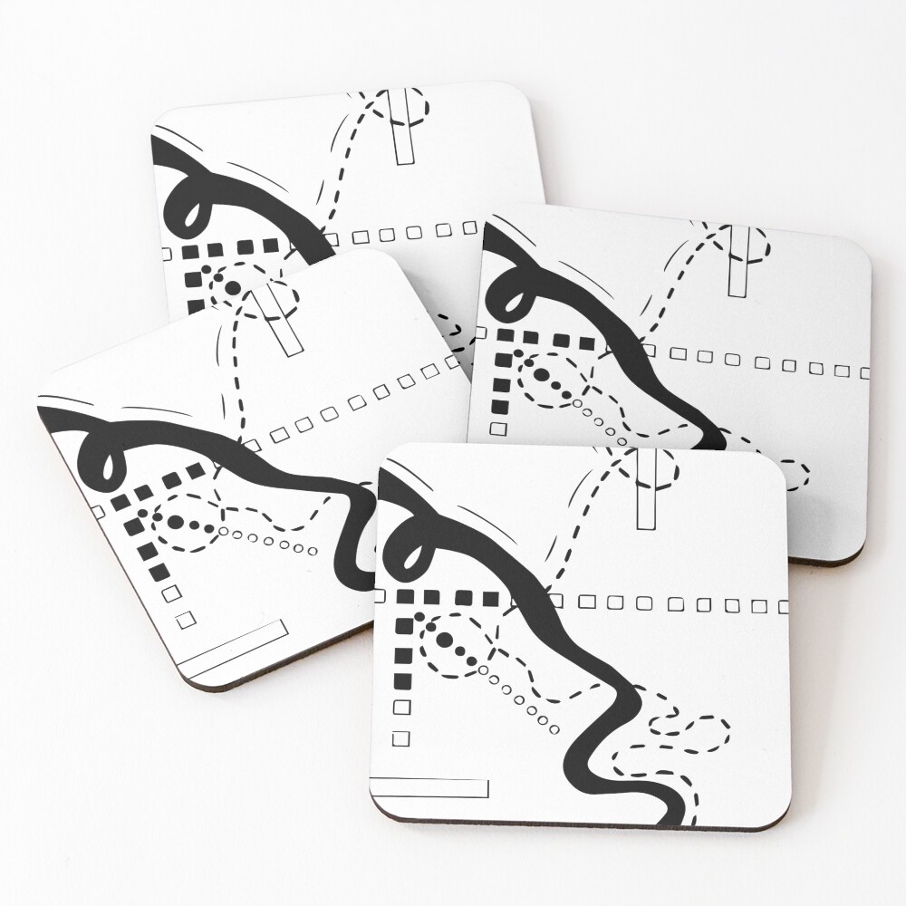 Item preview, Coasters (Set of 4) designed and sold by ADHDalex.