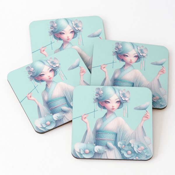 Item preview, Elegant Anime Girl Attire with Floral Accents designed and sold by ideandesign.