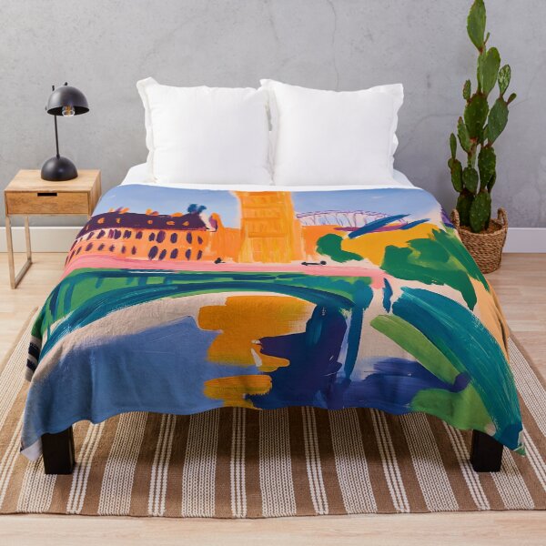 Item preview, London Big Ben and Bridge in Abstract Matisse-Inspired Style designed and sold by Moisky Art.