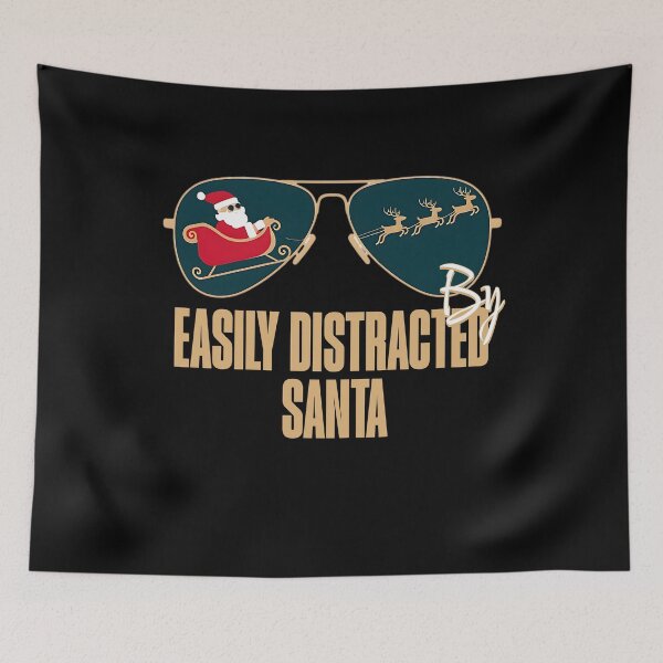 Item preview, EASILY DISTRACTED BY SANTA designed and sold by justyna-s28.