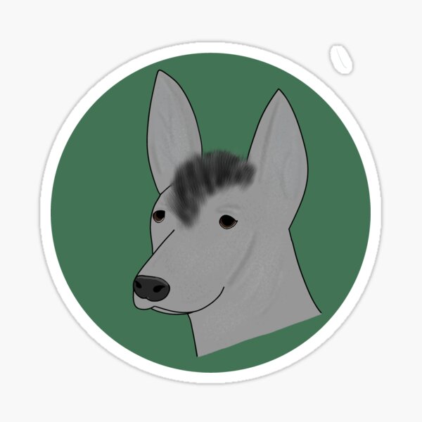 Vista previa del artículo con la obra «Xoloitzcuintli», diseñado y vendido por Obsydian-Jay.