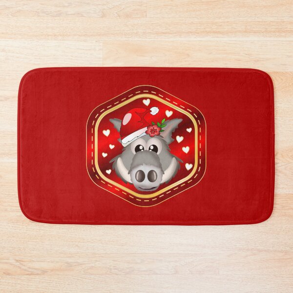 Item preview, Christmas Animals Wild Boars designed and sold by minimalartstory.