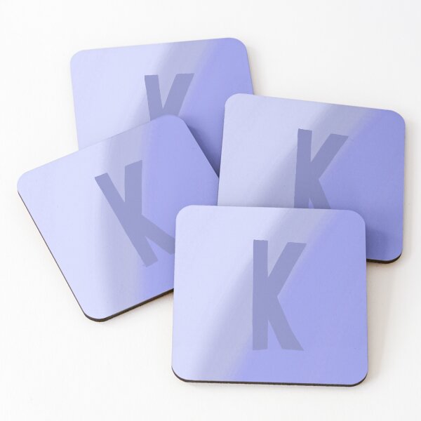 Item preview, Periwinkle K with Gradient Background designed and sold by MusicQueen17.
