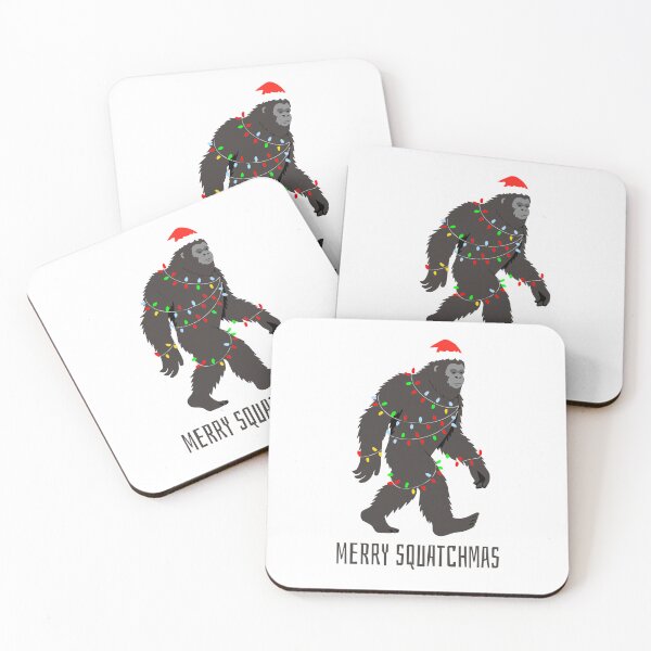 Item preview, Merry Squatchmas - Bigfoot Santa Christmas Lights designed and sold by The High Hippo.