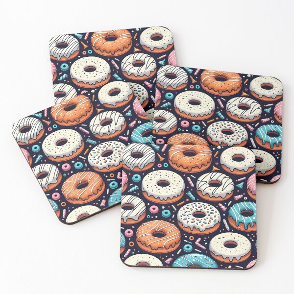 Item preview, Colorful donut pattern designed and sold by Haji  Kamora.