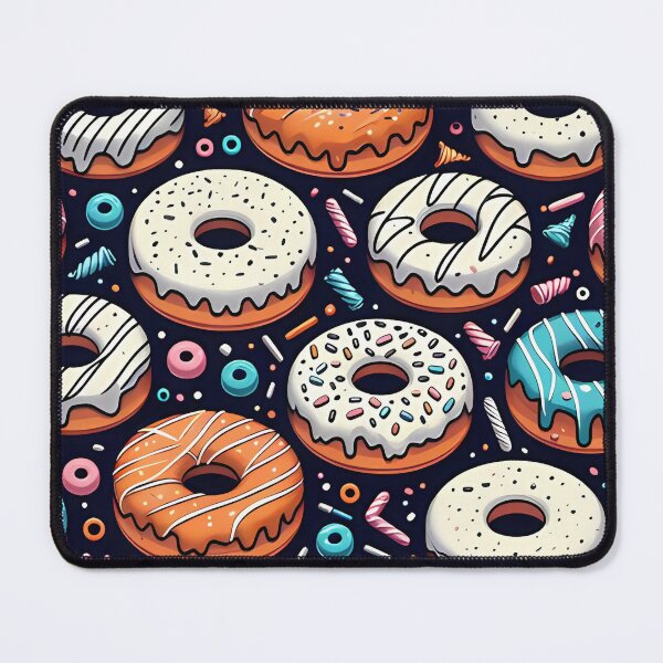 Item preview, Colorful donut pattern designed and sold by Haji  Kamora.