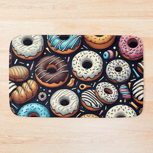 Item preview, Colorful donut pattern designed and sold by Haji  Kamora.
