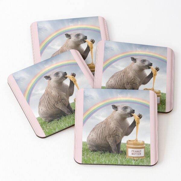 Item preview, Hyrax eating peanut butter designed and sold by NextDoorShoop.