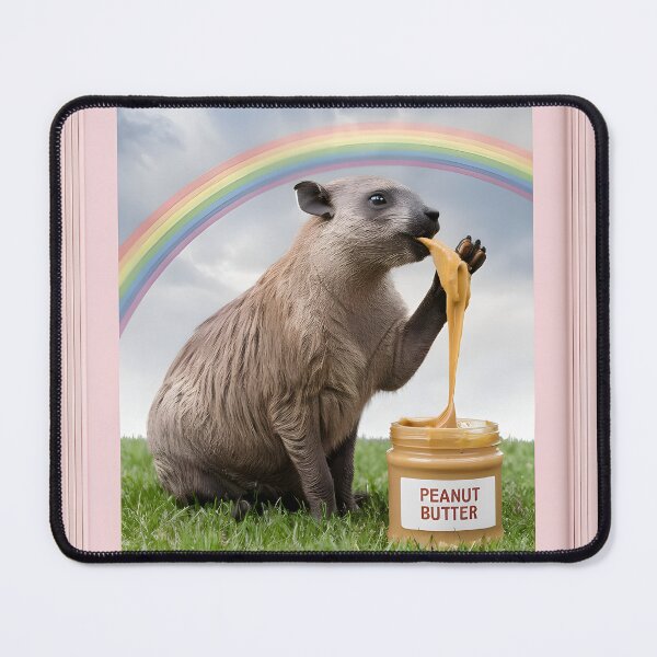 Item preview, Hyrax eating peanut butter designed and sold by NextDoorShoop.