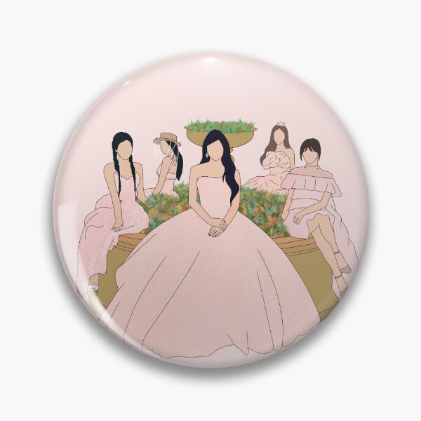 Item preview, Red Velvet Feel My Rhythm Group Photo Drawing Print designed and sold by pamelairene.