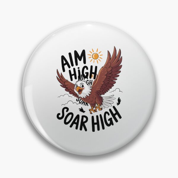 Item preview, Aim High, Soar High - Inspirational Eagle T-Shirt | Motivational Vibes designed and sold by Furr-n-Purr.