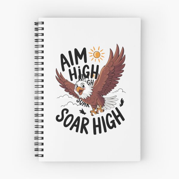 Item preview, Aim High, Soar High - Inspirational Eagle T-Shirt | Motivational Vibes designed and sold by Furr-n-Purr.