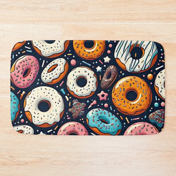 Item preview, Colorful donut pattern designed and sold by Haji  Kamora.