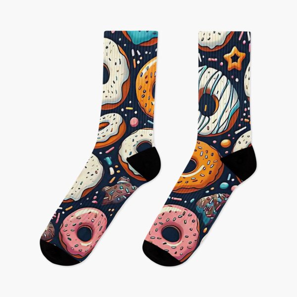 Item preview, Colorful donut pattern designed and sold by Haji  Kamora.
