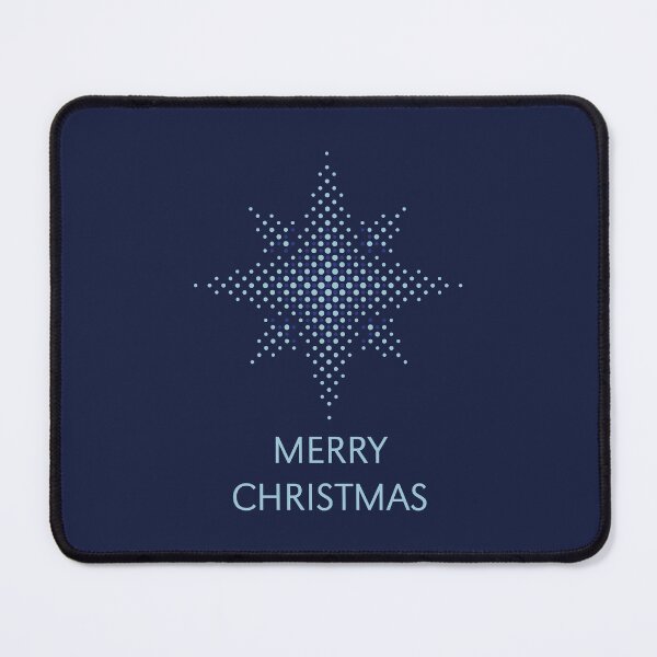 Item preview, Merry Christmas (Star / X-Mas / Xmas / Dots / Blue) designed and sold by MrFaulbaum.