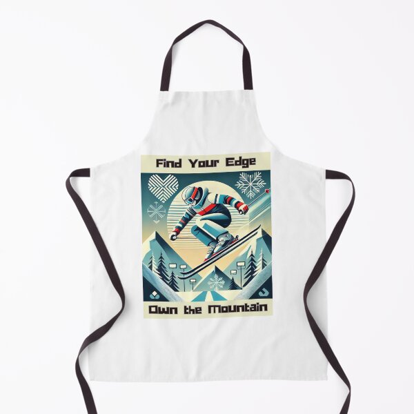 Item preview, Skiing T-Shirt - Find Your Edge, Own the Mountain designed and sold by Hooi-Boon-Sin.