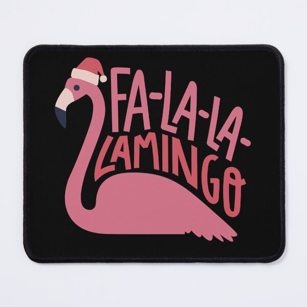 Item preview, Funny Christmas Flamingo "Fa-La-La-La-Mingo" Tropical Holiday Design designed and sold by DrawHandArt.