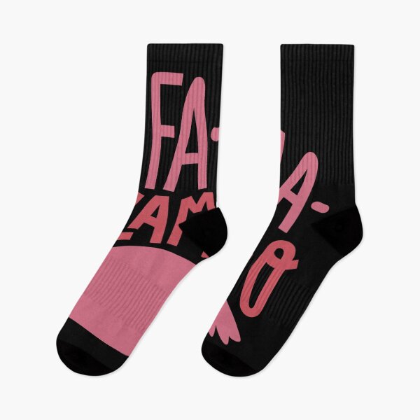 Item preview, Funny Christmas Flamingo "Fa-La-La-La-Mingo" Tropical Holiday Design designed and sold by DrawHandArt.