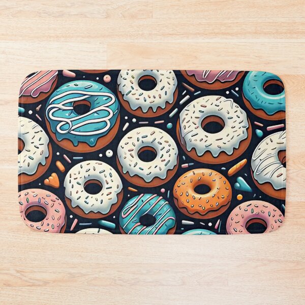 Item preview, Colorful donut pattern designed and sold by Haji  Kamora.