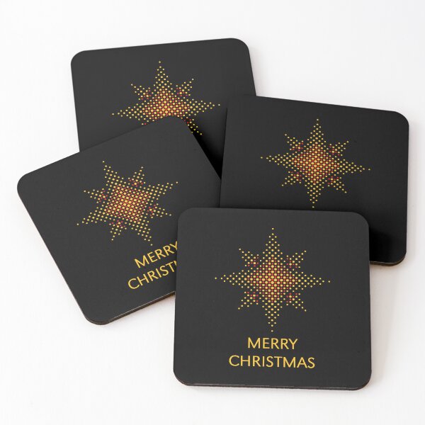 Item preview, Merry Christmas (Star / X-Mas / Xmas / Dots / Gold) designed and sold by MrFaulbaum.