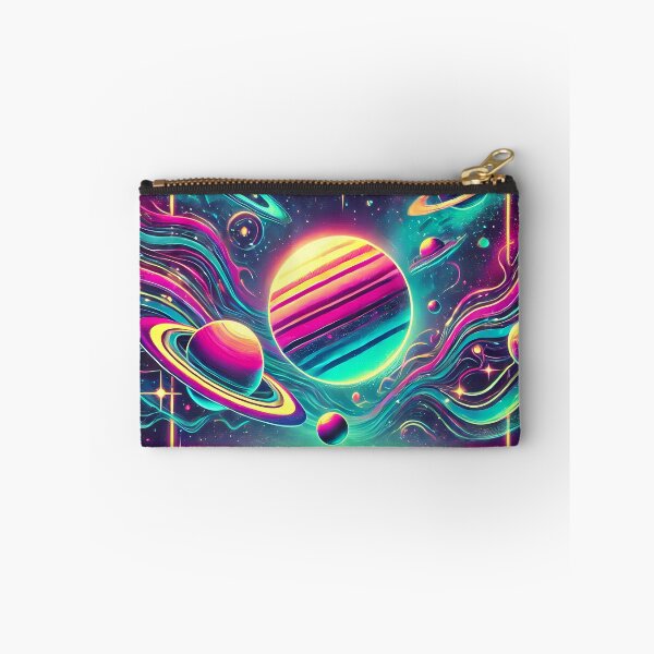 Item preview, "Retro-futuristic cosmic galaxy with vibrant neon colors" designed and sold by OrbitOdyssey.