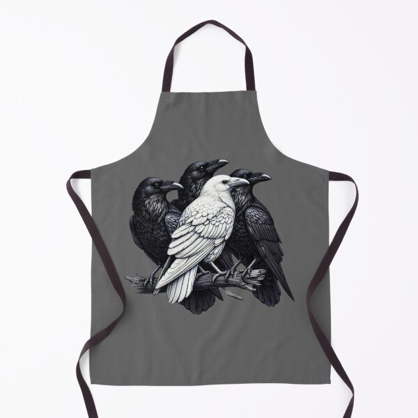 Item preview, White and black crows designed and sold by Murza.
