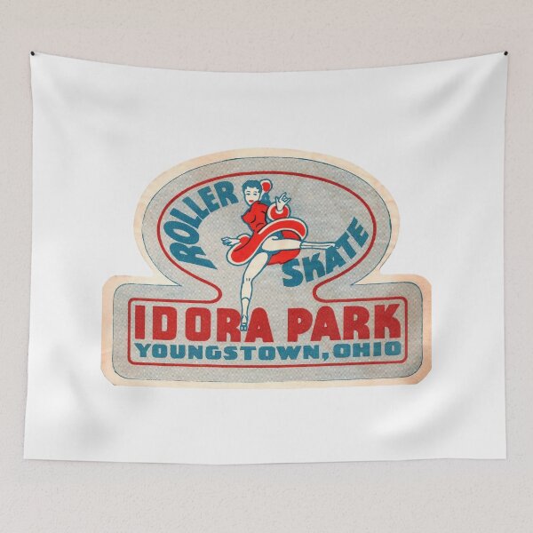 Item preview, Idora Park Youngstown Ohio Roller Skating Rink Sticker Decal Label designed and sold by tislord.