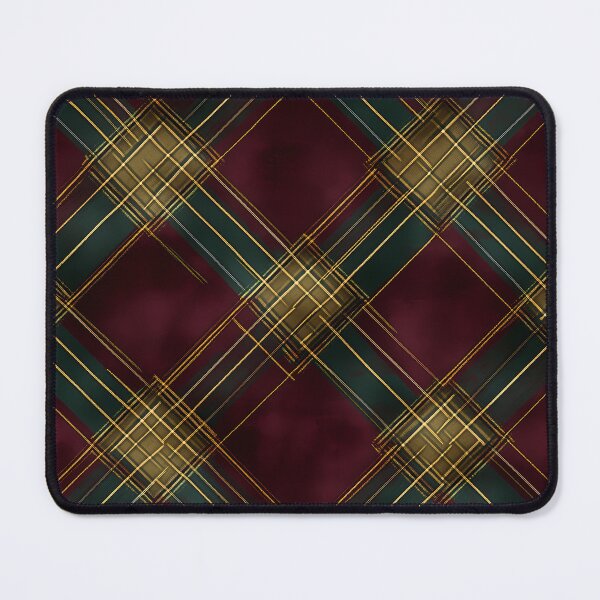Item preview, Luxurious Gold and Burgundy Plaid Seamless Pattern designed and sold by Moisky Patterns.